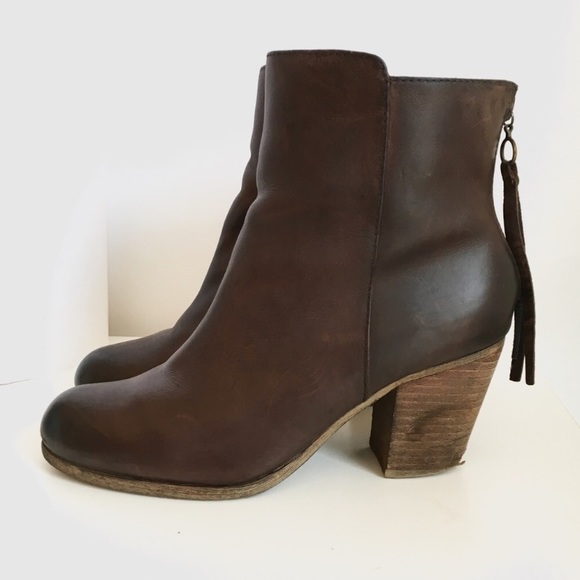 Denim & Supply Ralph Lauren Shoes - Denim & Supply Leather Ankle Boots Back Zipper